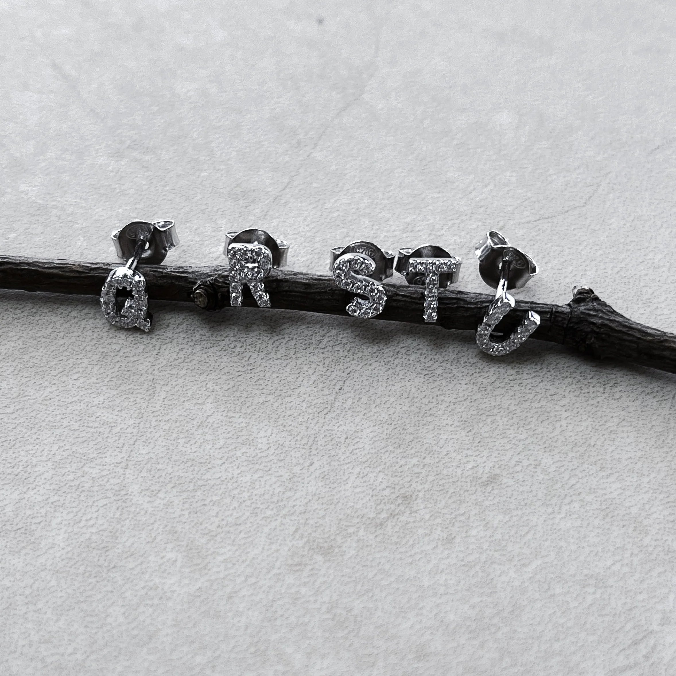 BOUCLE "LETRA ZIRCON" ARGENT - Image 6