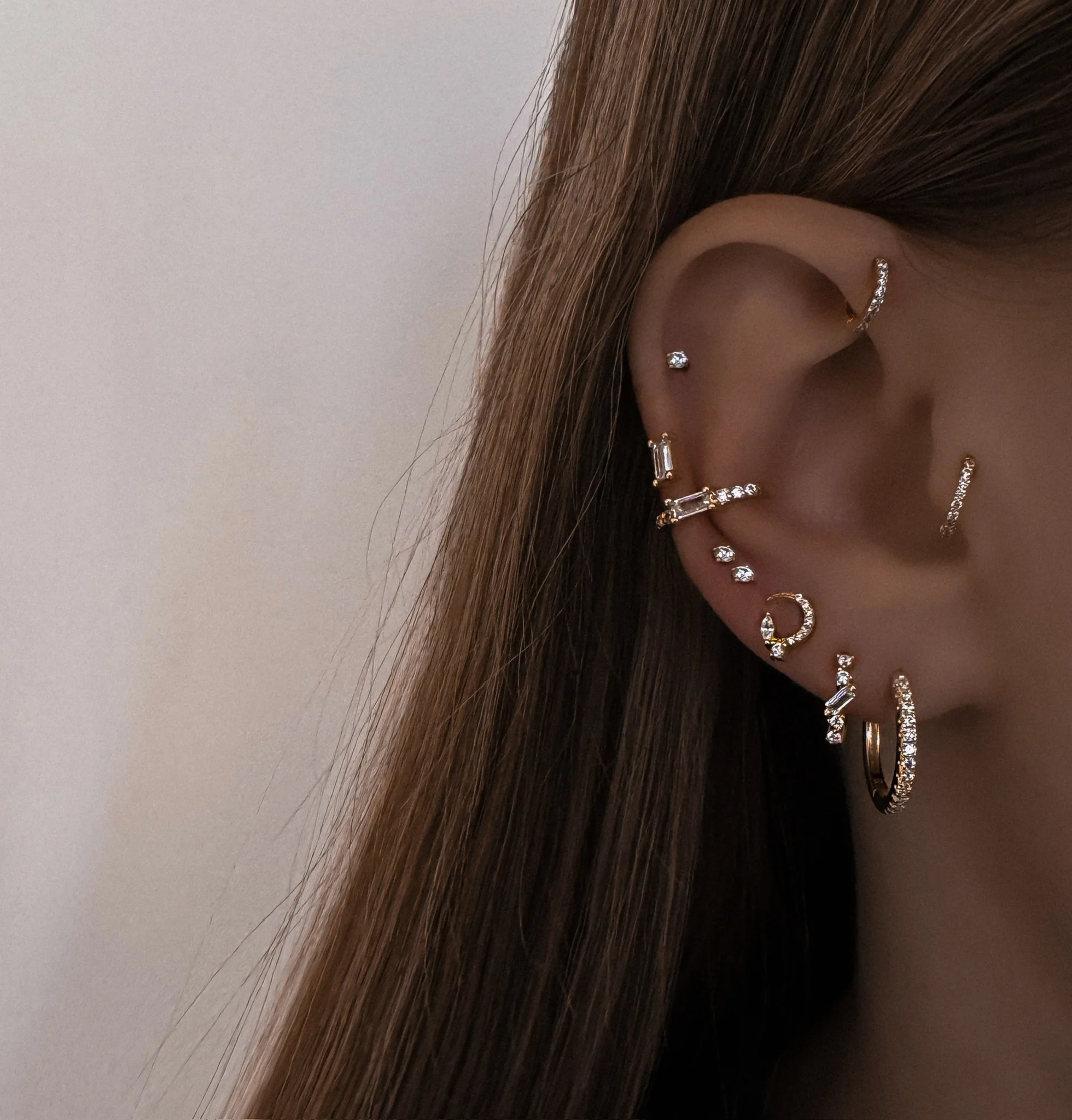 BOUCLE "LUNA DENTELLE PUCE" - Image 2