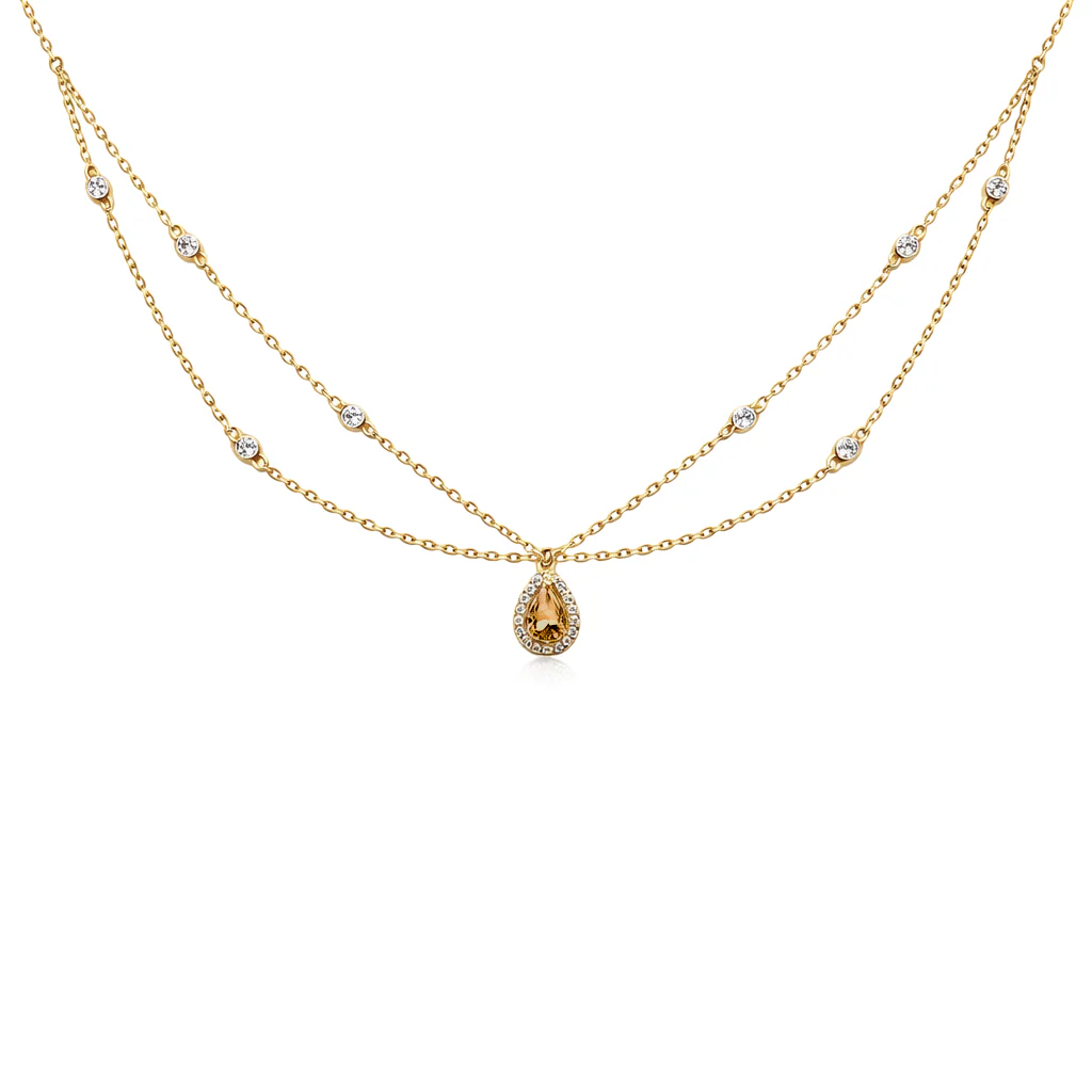 CHOKER "JAIPUR DENTELLE CHAMPAGNE"