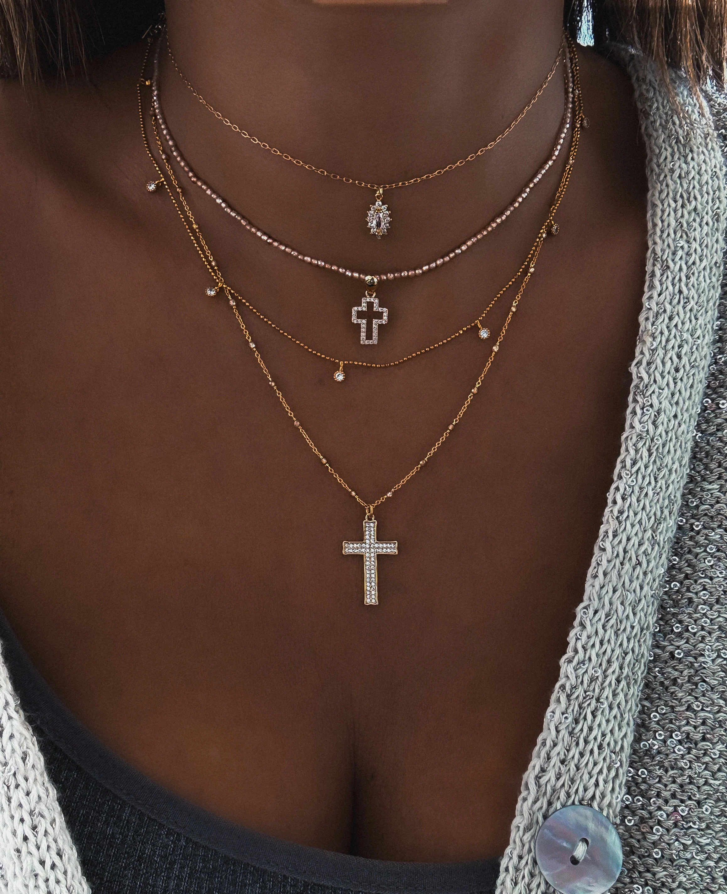 COLLIER "CROSS PEARL" - Image 2