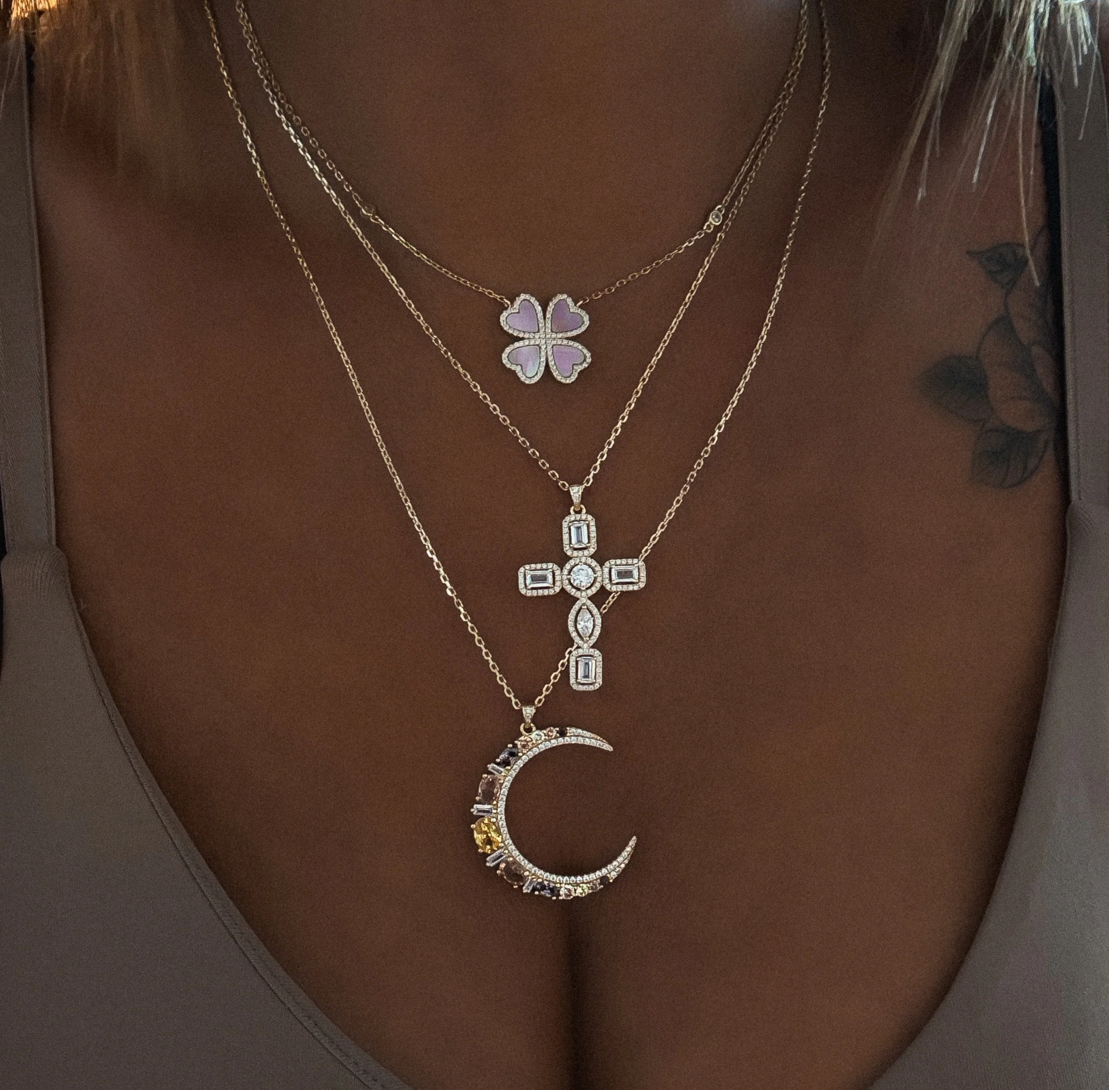 COLLIER "MOON XL CHOCO" - Image 6