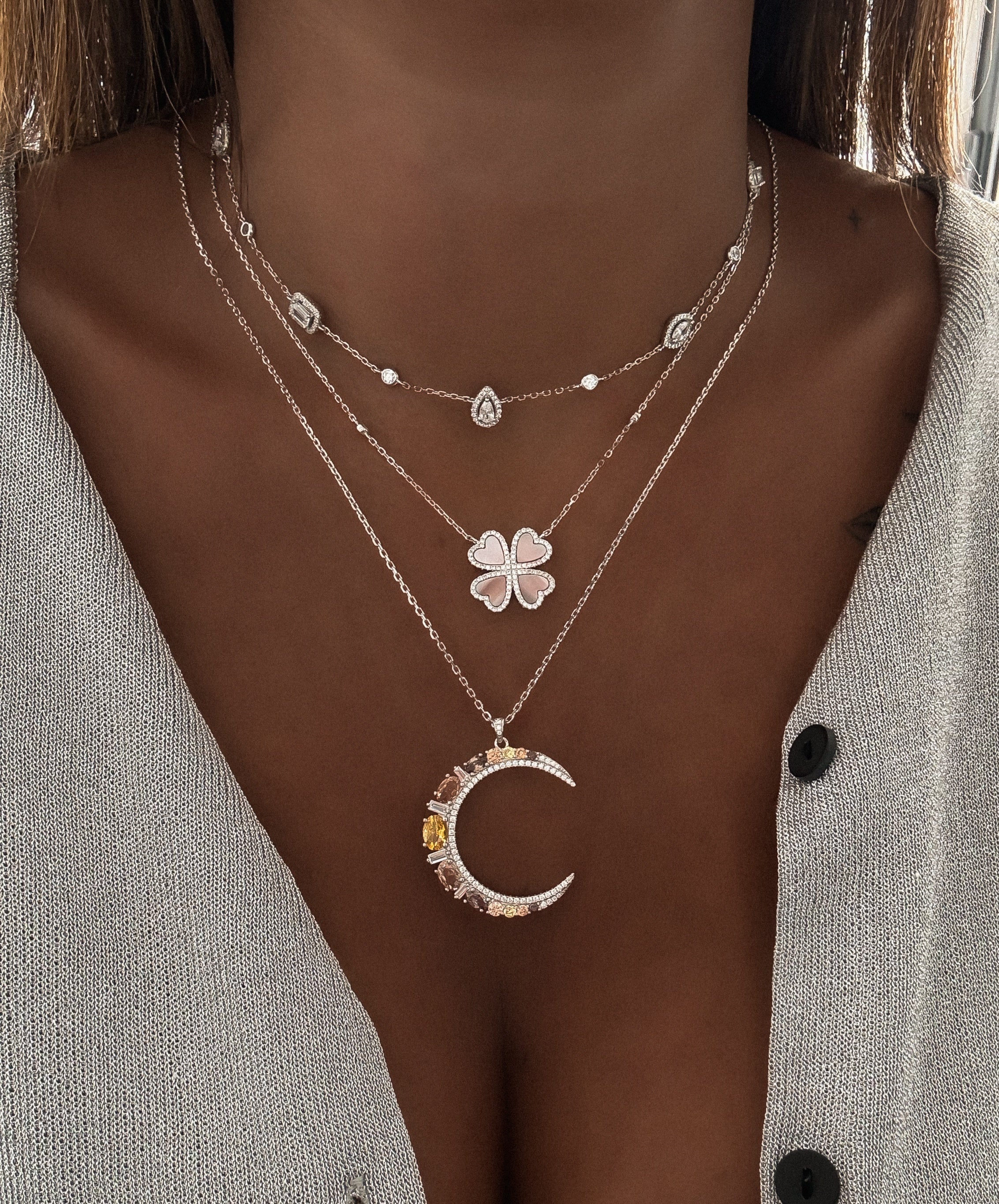 COLLIER "MOON XL CHOCO" - Image 9
