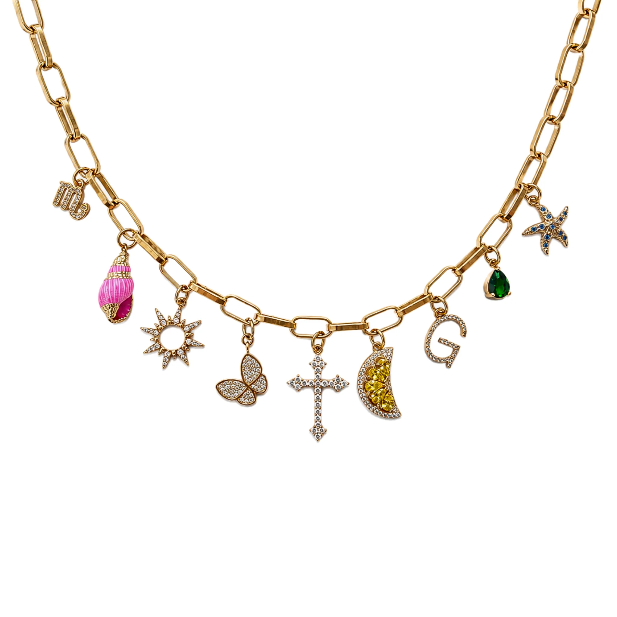 COLLIER "TRENDY OR" PERSONNALISABLE